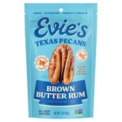 Evie's Brown Butter Rum Texas Pecans 3 oz
