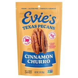 Evie's Cinnamon Churro Texas Pecans 3 oz