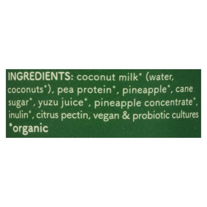 slide 5 of 5, Cocojune Organic Greek-Style Cultured Coconut Pineapple Yuzu Yogurt, 5 oz