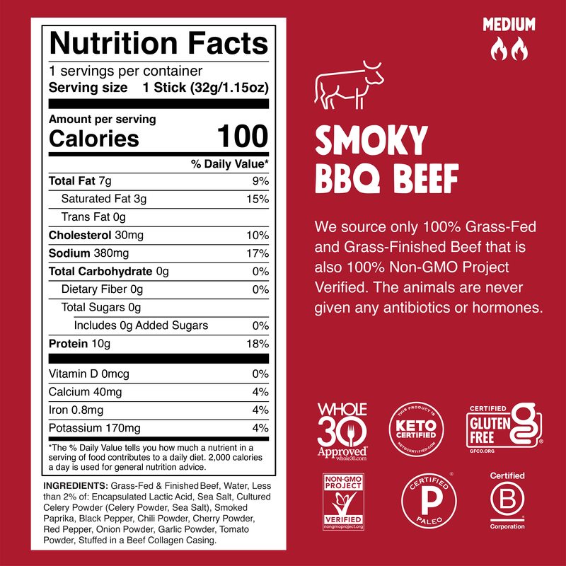 slide 2 of 5, Chomps Smoky Bbq Beef Sticks, 1.15 oz