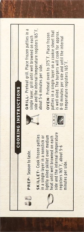 slide 5 of 5, Bison & Beef Patties Gf Iqf, 10 oz