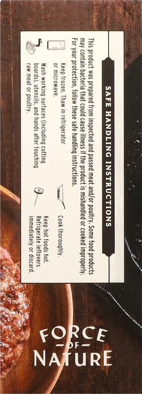 slide 3 of 5, Force Of Nature Beef Patties 2 ea, 2 ct