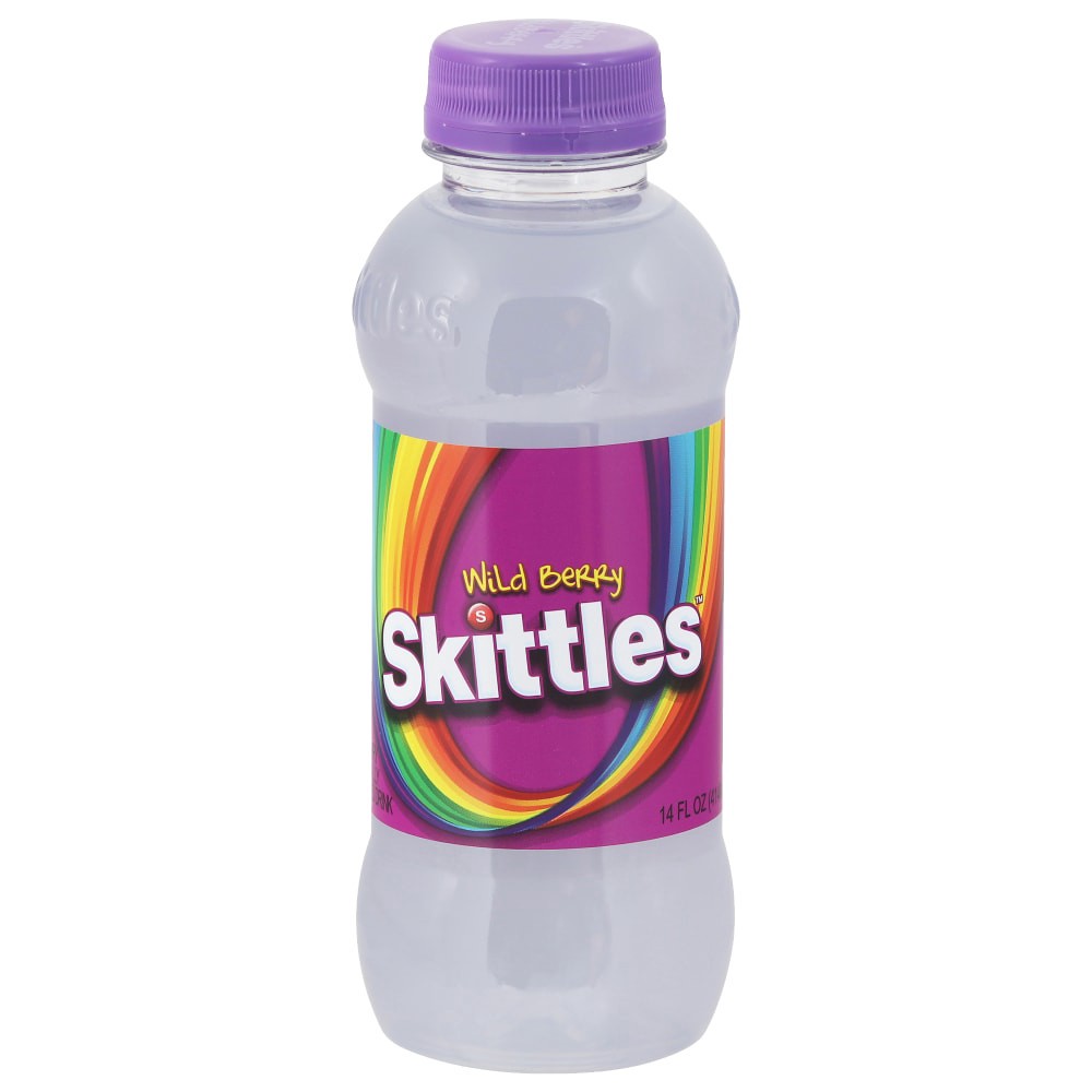 slide 2 of 2, Skittles Wild Berry Drink 14 fl oz, 14 fl oz