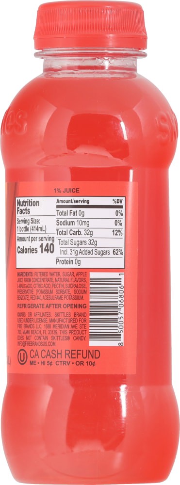 slide 4 of 5, Skittles Original Drink 14 fl oz, 14 fl oz