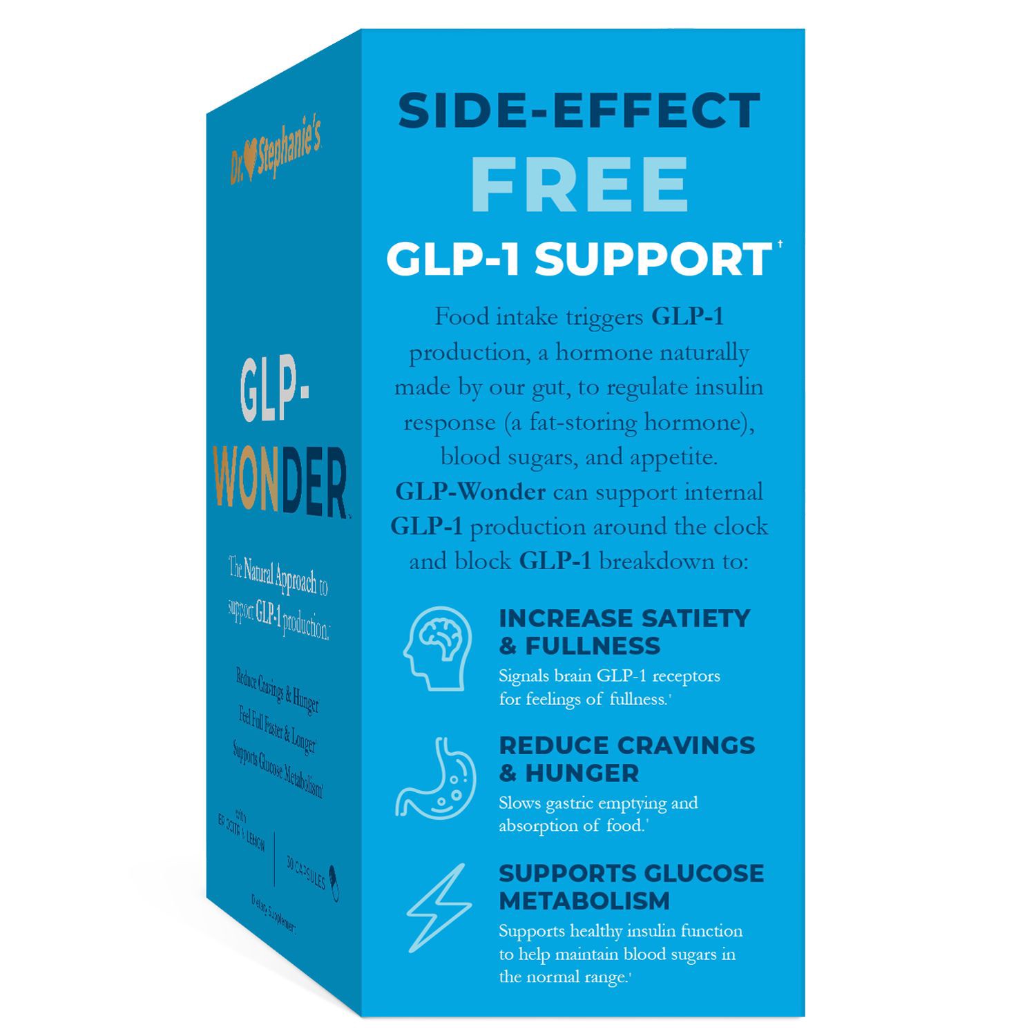 slide 4 of 4, Dr. Stephanie's GLP-Wonder Rapid Dissolving Capsules, 30 ct