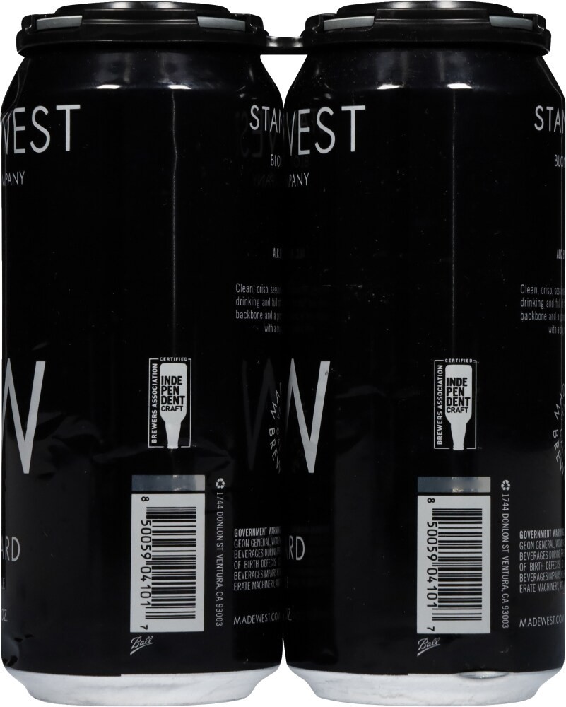 slide 3 of 4, Madewest Brewing Co. Standard Blonde Ale Beer, 6 cans / 16 fl oz