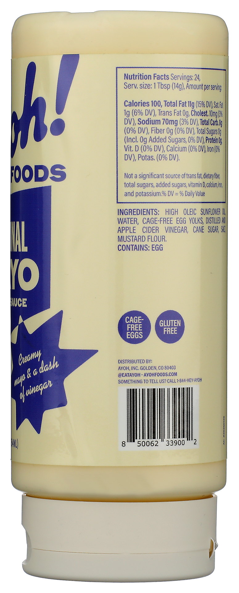 slide 2 of 2, Ayoh Foods Original Mayo Sando Sauce, 12 oz