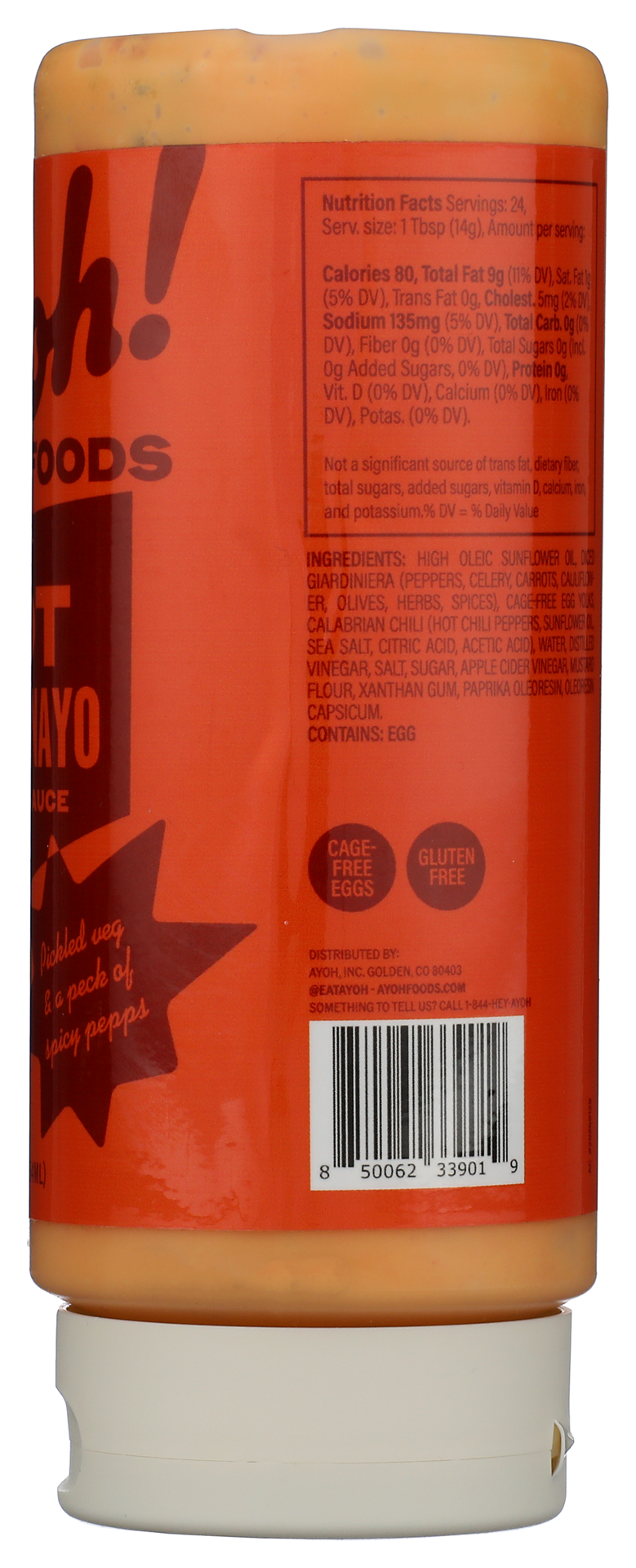 slide 2 of 2, Ayoh Foods Giardinayo Sando Sauce, 12 oz