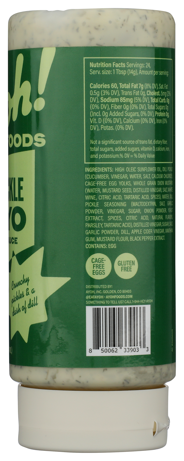 slide 2 of 2, Ayoh Foods Dill Mayo Sando Sauce, 12 oz