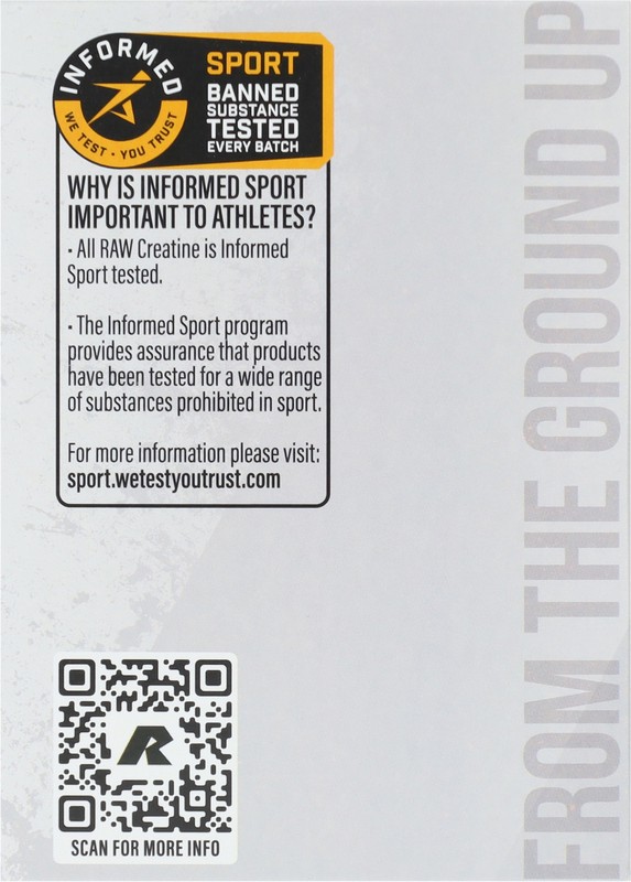 slide 2 of 5, Raw Stick Packs Unflavored Creatine Monohydrate, 30 ct