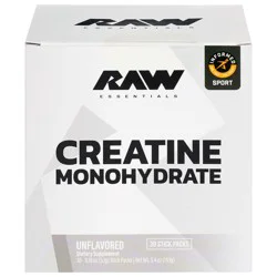 Raw Stick Packs Unflavored Creatine Monohydrate