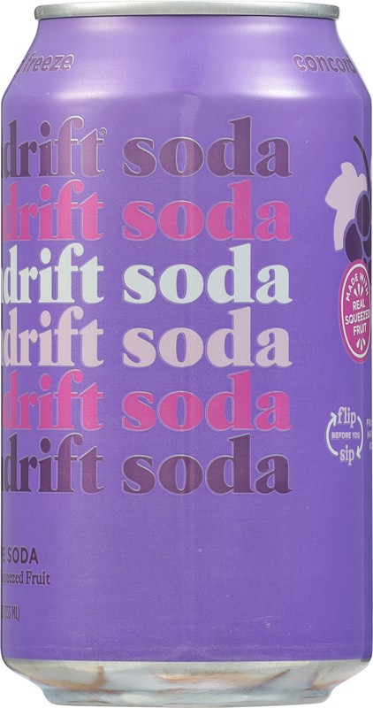 slide 5 of 5, Spindrift Concord Freeze Soda 12 fl oz, 12 fl oz