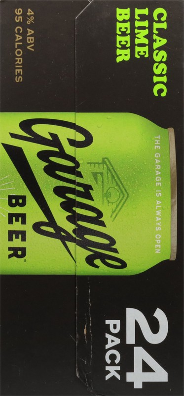 slide 4 of 5, Garage Beer Classic Lime Beer 24 - 12 fl oz Cans, 24 ct