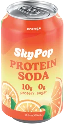 SkyPop Orange Protein Soda, 12 fl oz