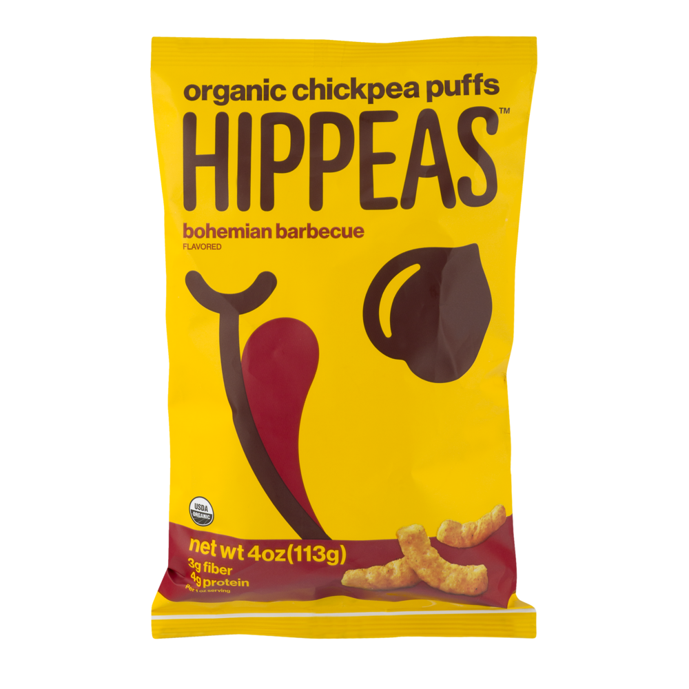 slide 1 of 1, Hippeas Organic Bohemian Barbecue Flavored Chickpea Puffs 4 oz, 4 oz