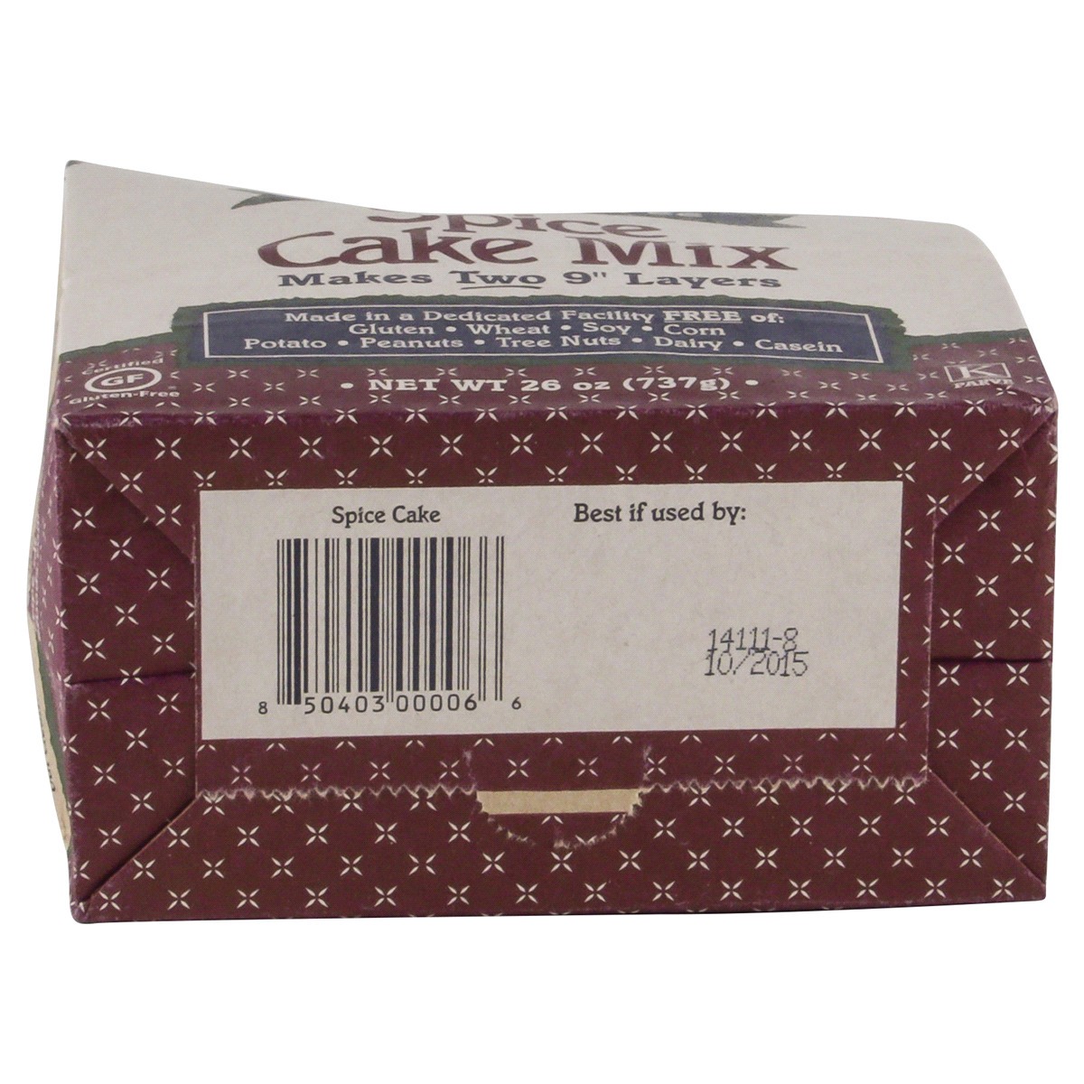 slide 5 of 5, Namaste Foods Gluten Free Spice Cake Mix, 26 oz