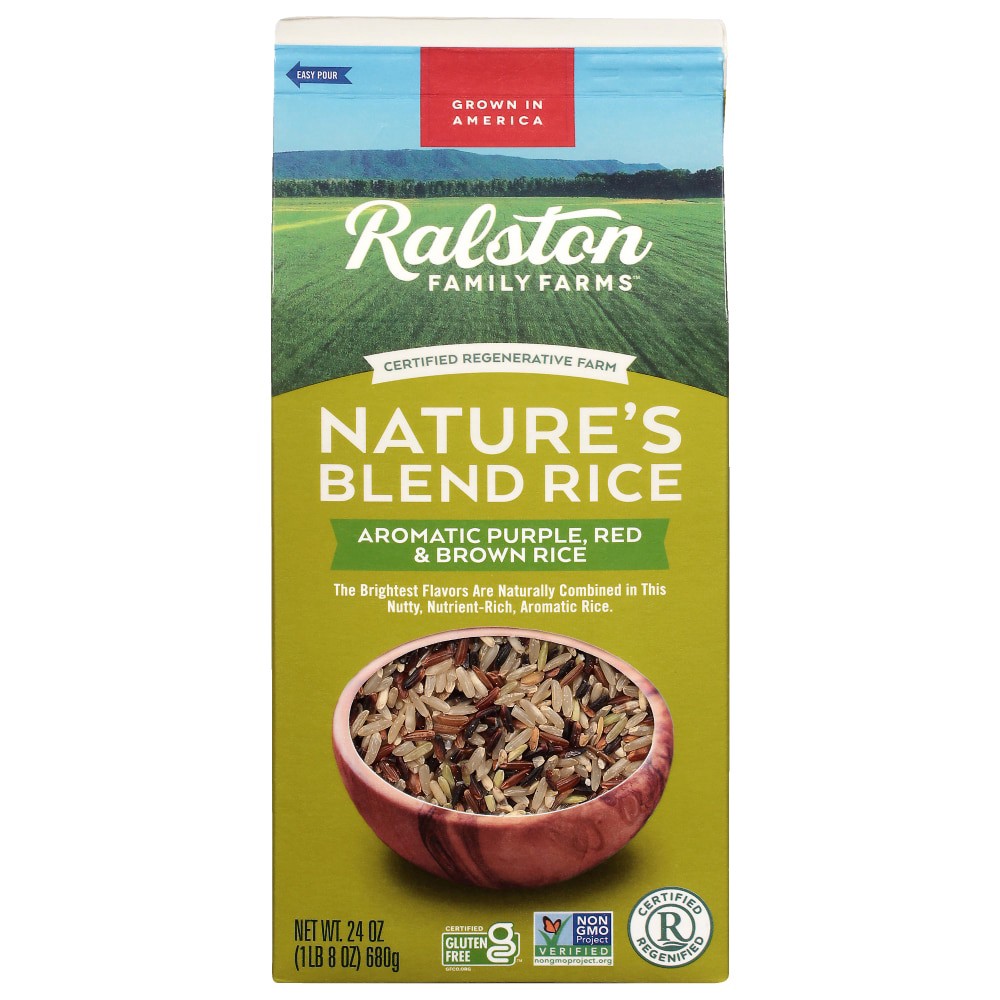 slide 4 of 4, Ralston Family Farms Brown Rice, Nature's Blend, American-Farmed, 24 oz