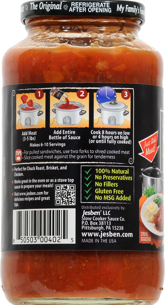 slide 3 of 4, Jesben Slow Cooker Sauce 24 oz, 24 oz