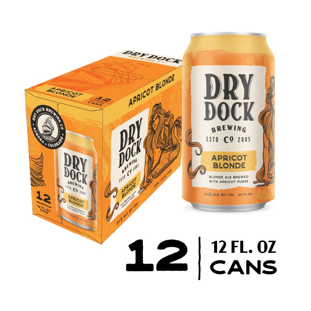 slide 2 of 2, DRY Dock Apricot Blonde In Cans, 12 ct; 12 fl oz