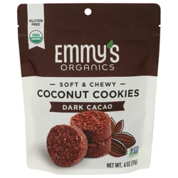 Emmy's Organics Organic Dark Cacao Soft & Chewy Coconut Cookies