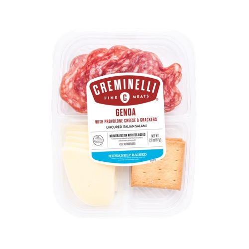 slide 1 of 1, Creminelli Genoa Salami With Provolone Cheese & Crackers, 2 oz