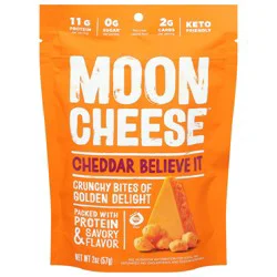 Moon Cheese Cheddar Believe It Cheese Bites 2 oz