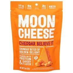 Moon Cheese Cheddar Believe It Cheese Bites 2 oz