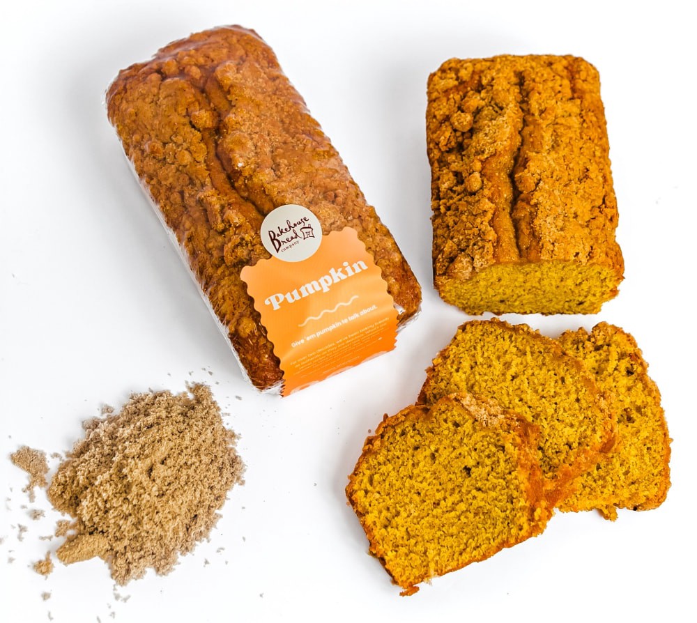 slide 5 of 5, Bakehouse Artisan Pumpkin Bread, 14 oz