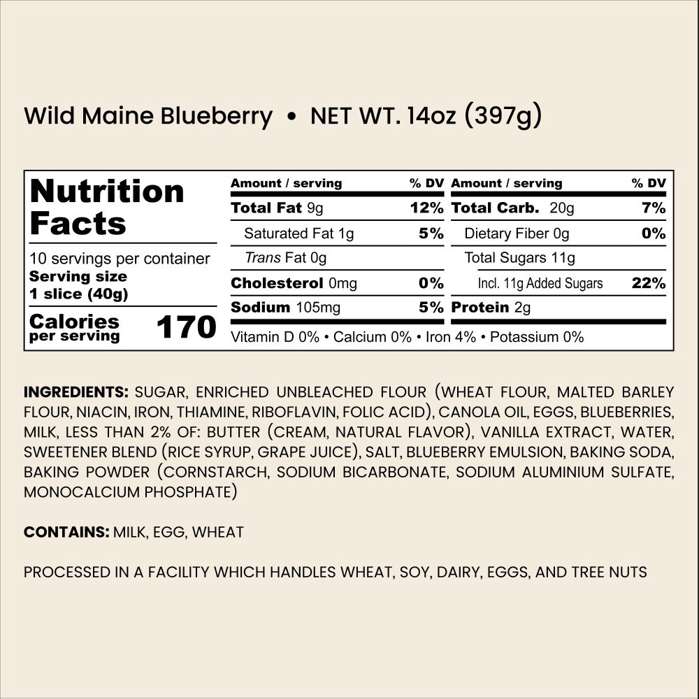 slide 2 of 4, Bakehouse Artisan Wild Maine Blueberry Bread, 14 oz