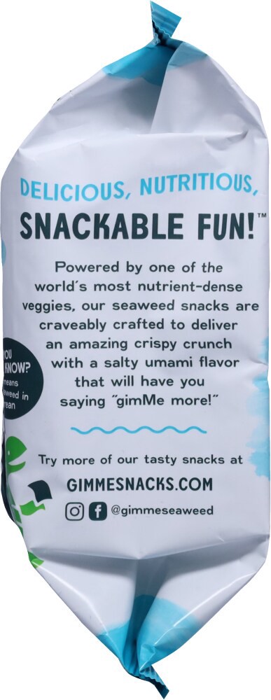 slide 4 of 4, gimme Seaweed Organic Premium Roasted Seaweed Snack, Sea Salt, .35oz, 0.35 oz
