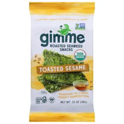 gimMe Organic Roasted Toasted Sesame Seaweed Snacks 0.35 oz