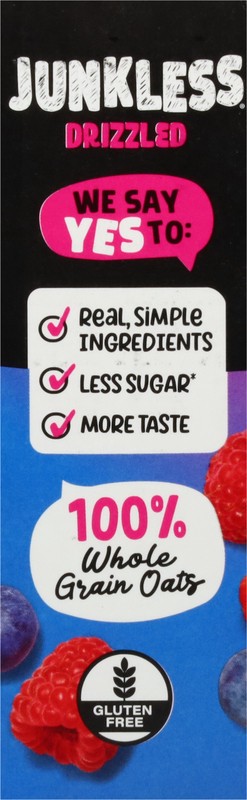 slide 2 of 5, JUNKLESS Berries & Cream Chewy Drizzled Granola Bars, 6 ct