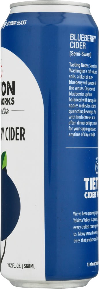 slide 3 of 4, Tieton Cider Works Blueberry Cider, 19.2 fl oz