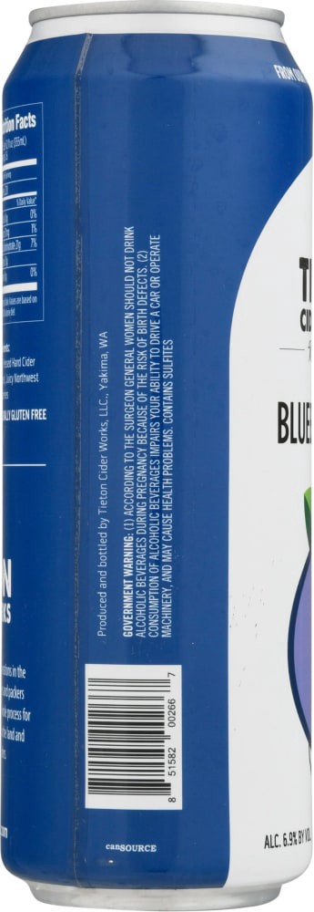 slide 4 of 4, Tieton Cider Works Blueberry Cider, 19.2 fl oz