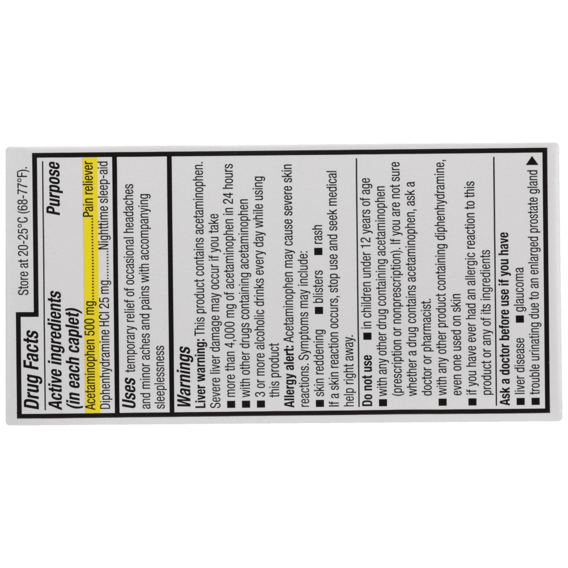 slide 4 of 6, TopCare Health Extra Strength Nighttime Pain Relief PM 50 Caplets, 50 ct