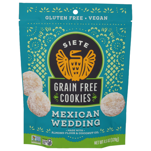 slide 1 of 1, Siete Mexican Wedding Grain Free Cookies, 4.5 oz
