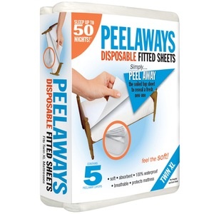 slide 1 of 1, Peelaways Twin Xl Size 5 Layer Disposable Sheets, 1 ct