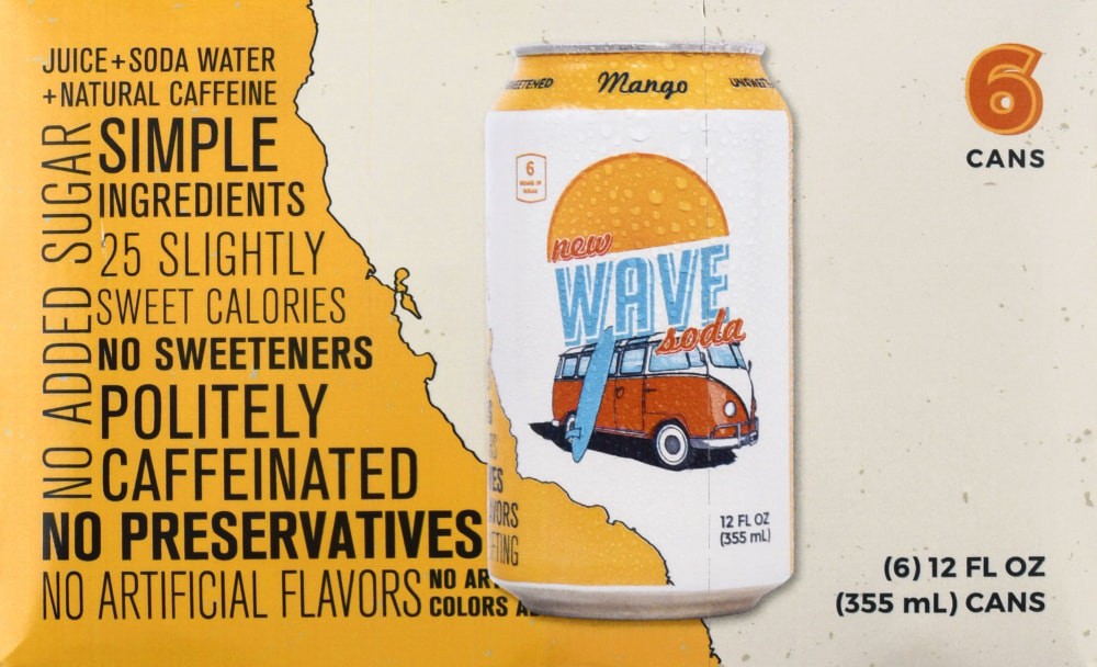 Wave Soda Wave Mango Soda 6 Ct 12 Fl Oz Shipt