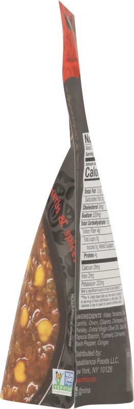 slide 3 of 5, Mina Chickpea & Lentil Soup, Moroccan, Harira, 10 oz