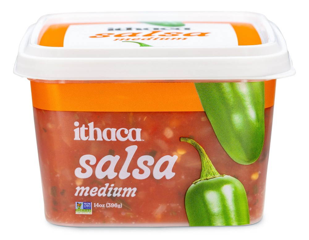 slide 1 of 6, Ithaca Salsa Medium, 14 oz