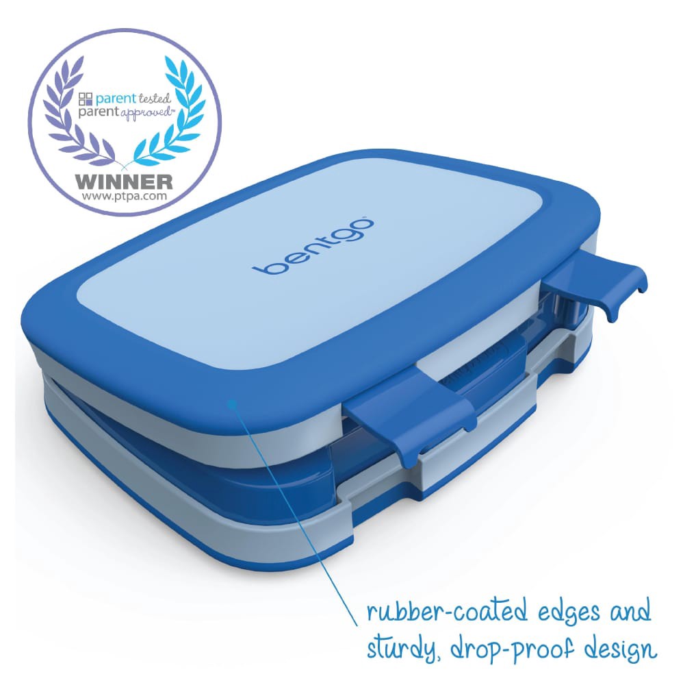slide 2 of 4, Bentgo Kids Leak Proof Chidren's Lunch Box - Blue, 1 ct