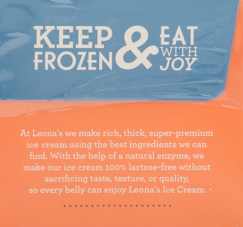 slide 2 of 4, Leona's Super Premium Chocolate & Peanut Butter Chunk Ice Cream 16 fl oz, 1 ct