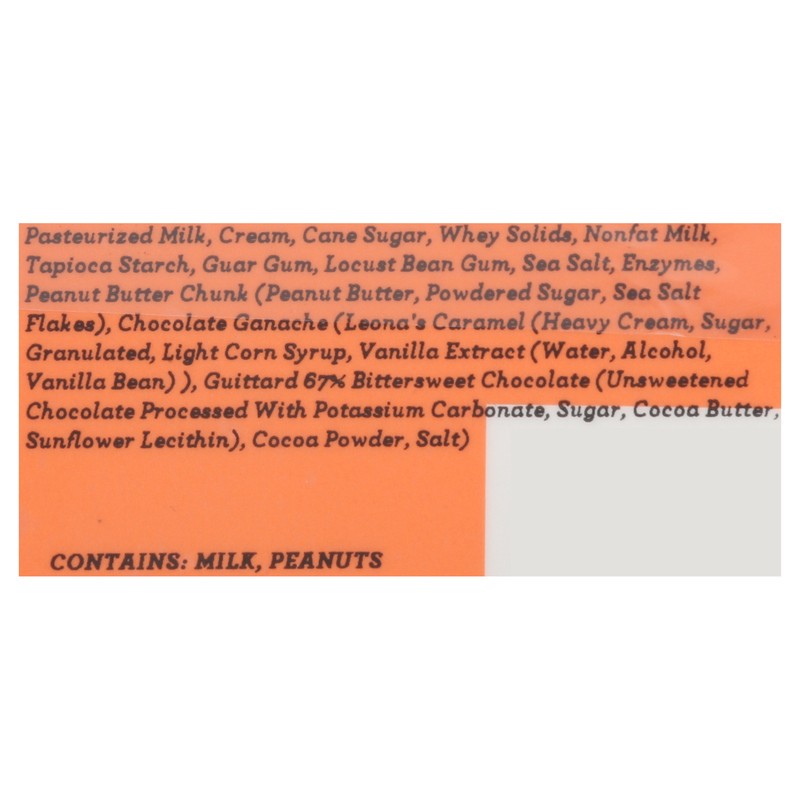 slide 4 of 4, Leona's Super Premium Chocolate & Peanut Butter Chunk Ice Cream 16 fl oz, 1 ct