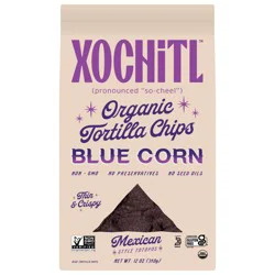 Xochitl Organic Mexican Blue Corn Tortilla Chips 12 oz