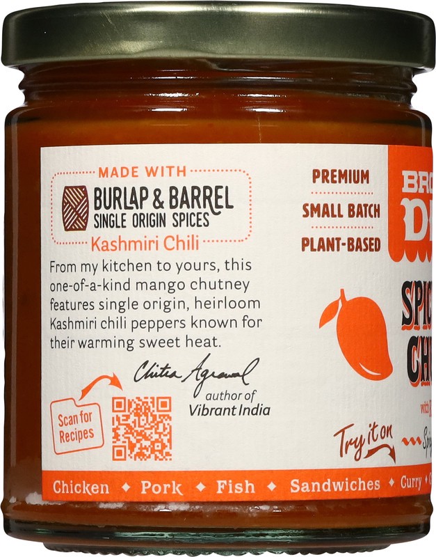 slide 2 of 5, Brklyn Delhi Spicy Chutney Mango, 9 oz
