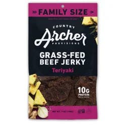 Country Archer Mild Teriyaki Beef Jerky Family Size 7 oz
