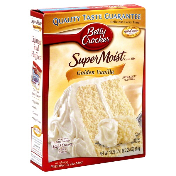 slide 1 of 1, Betty Crocker Super Moist Cake Mix Golden Vanilla, 15.25 oz