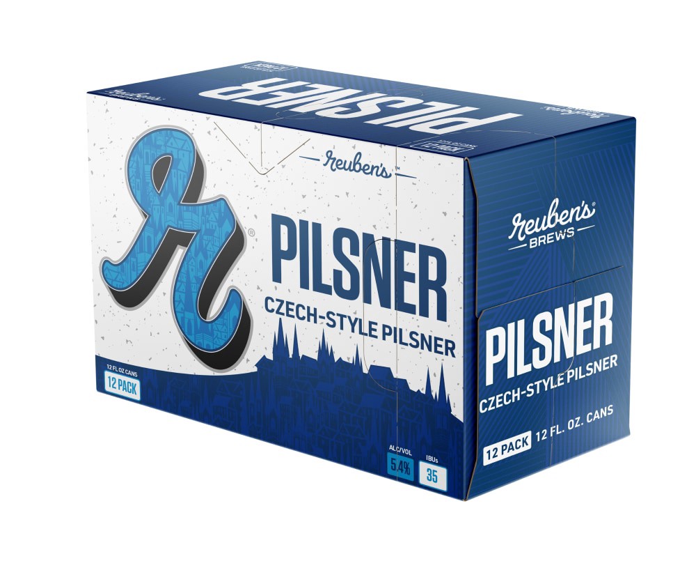 slide 2 of 2, Reuben's Brews Pilsner, 12 ct; 12 fl oz