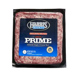 Harris Ranch Prime 81/19 Ground Beef 16 Oz