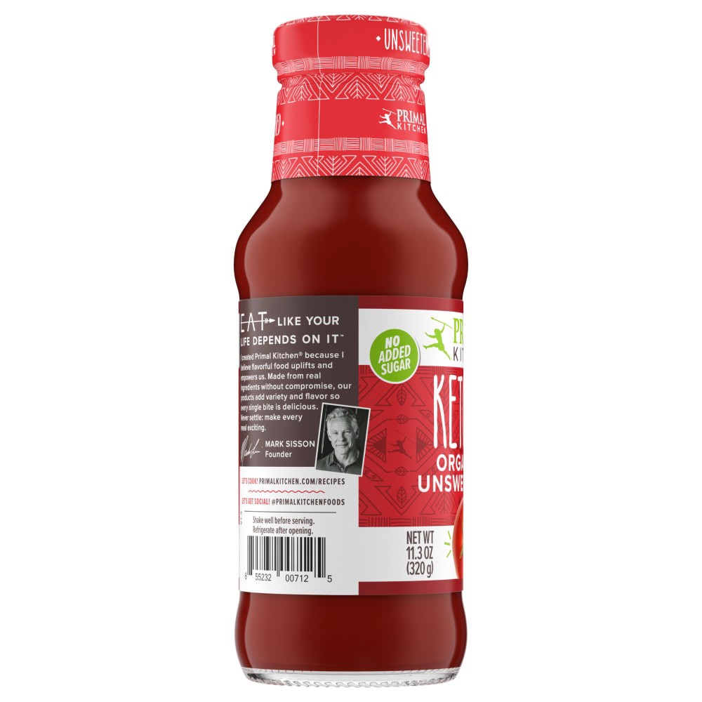 slide 3 of 6, Primal Kitchen Organic and Unsweetened Ketchup 11.3 oz, 11.3 oz